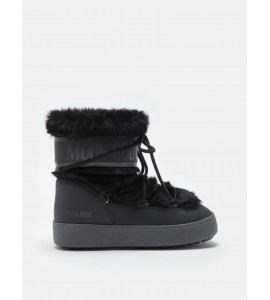 MOON BOOT JTRACK JUNIOR FAUX FUR NERO