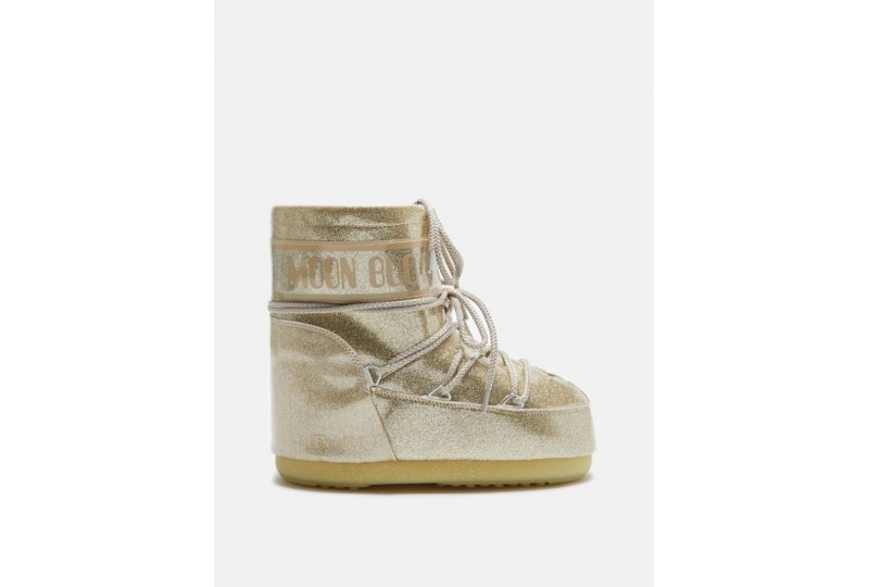 MOON BOOT ICON LOW GLITTER ORO