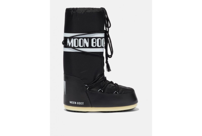 MOON BOOT ICON NERO IN NYLON