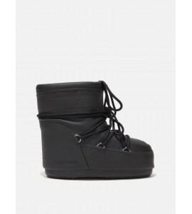 MOON BOOT ICON LOW NERO IN GOMMA