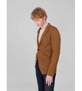 PAOLONI Giacca maglia monopetto jersey stretch