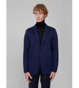 PAOLONI Giacca maglia monopetto jersey stretch