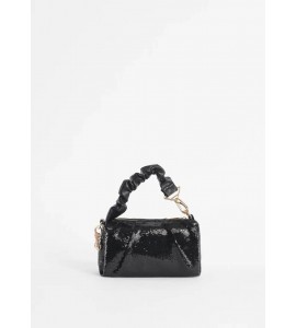 GAUDI' Borsa top handle con paillettes