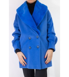 HANITA Cappotto con collo eco-fur