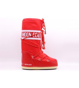 MOON BOOT ICON ROSSO IN NYLON