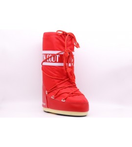 MOON BOOT ICON ROSSO IN NYLON