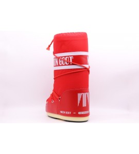 MOON BOOT ICON ROSSO IN NYLON