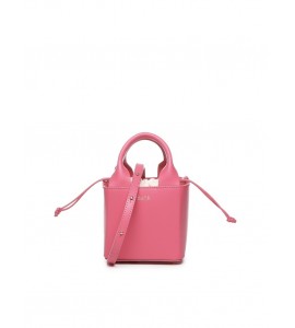 DATE CUBO BAG LEATHER FUCSIA