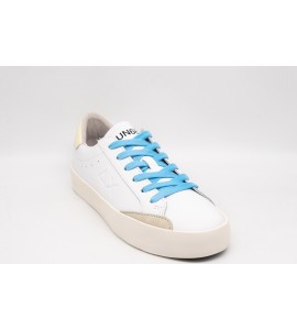 SUN68 STREET LEATHER BIANCO/BIANCO PANNA Sneakers uomo