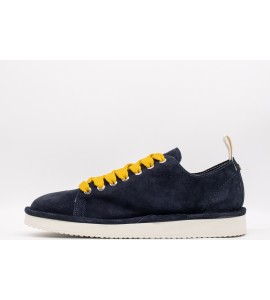 PANCHIC SCARPA ALLACCIATA P01 UOMO IN SUEDE NOTTE-GIALLO