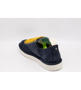 PANCHIC SCARPA ALLACCIATA P01 UOMO IN SUEDE NOTTE-GIALLO