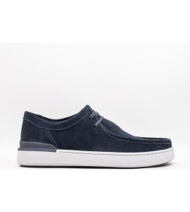 CLARKS COURTLITE SEAM SUEDE NAVY