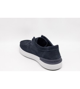 CLARKS COURTLITE SEAM SUEDE NAVY