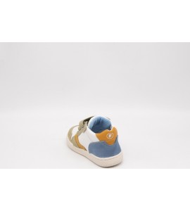 FALCOTTO Sneakers in pelle con dettagli in pelle scamosciata