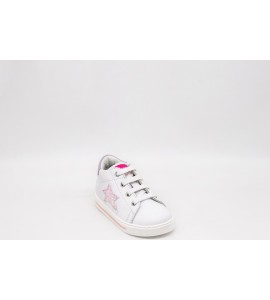 FALCOTTO Sneakers in pelle bimba con glitter