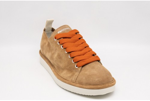 PANCHIC SCARPA ALLACCIATA P01 UOMO IN SUEDE BISCOTTO ARANCIO BRUCIATO