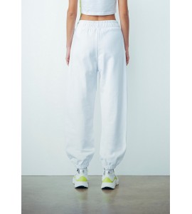 GAELLE Pantalone Jogger Bianco