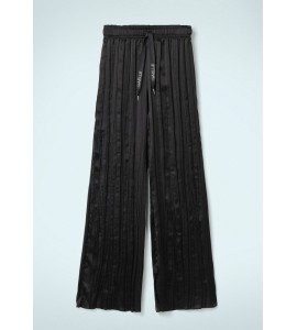 GAELLE Pantalone Lungo Plisse Nero
