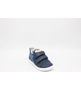 BALDUCCI Scarpe bimbo in pelle blu con stella azzurra