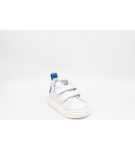 BALDUCCI Scarpe bimbo in pelle bianco-jeans