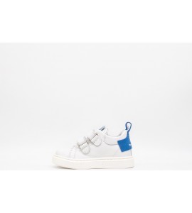 BALDUCCI Scarpe bimbo in pelle bianco-jeans