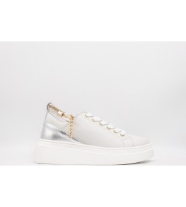 MELINE' BIANCO/ARGENTO Sneakers donna