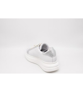 MELINE' LOGIC BIANCO/ARGENTO Sneakers donna