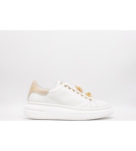 MELINE'GALAXY BIANCO/ORO Sneakers donna
