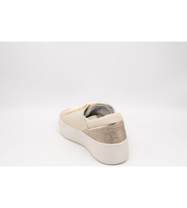 MELINE' LOGIC CRUDO/PLATINO Sneakers donna