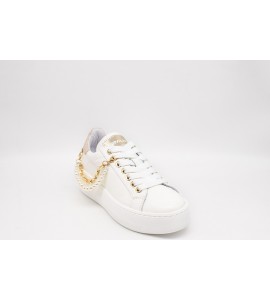 MELINE' LOGIC BIANCO/ORO Sneakers donna