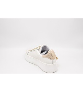 MELINE' LOGIC BIANCO/ORO Sneakers donna