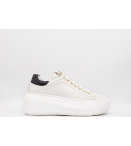 MELINE' LOGIC BIANCO/NERO Sneakers donna