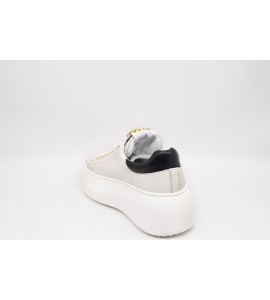 MELINE' LOGIC BIANCO/NERO Sneakers donna