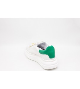 MELINE'GALAXY BIANCO/GREEN Sneakers donna