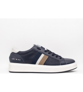 IGI & CO Sneakers in pelle da uomo blu-perla