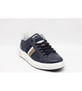 IGI & CO Sneakers in pelle da uomo blu-perla