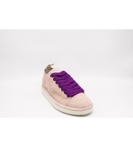 PANCHIC SCARPA ALLACCIATA P01 DONNA IN SUEDE ROSA CIPRIA-VIOLA PANSE'