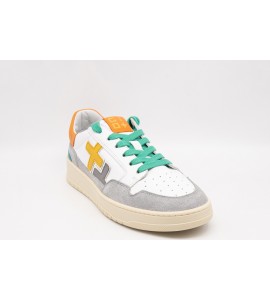 GIO + Sneakers Leonard White/arancio