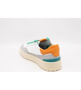 GIO + Sneakers Leonard White/arancio
