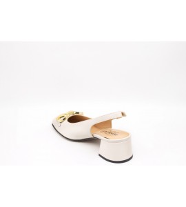 DONNA SOFT Décolleté aperte in pelle