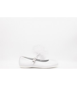 NERO GIARDINI Ballerine teen da ragazza in pelle