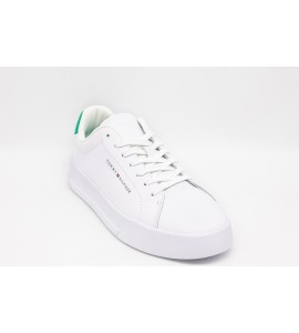 TOMMY HILFIGER SNEAKERS SPORTIVE IN PELLE CON SUOLA SPESSA