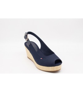 TOMMY HILFIGER SANDALI ICONIC APERTI SUL RETRO CON PLATEAU