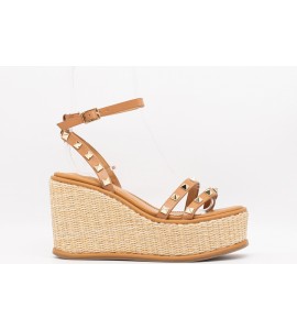 GAUDI' Sandali platform con borchie