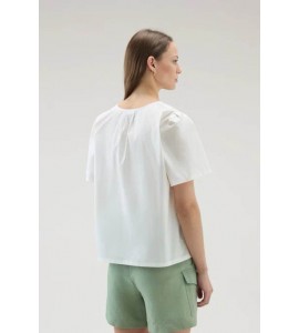 WOOLRICH Blusa in popeline di puro cotone