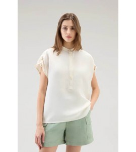 WOOLRICH Blusa in misto lino