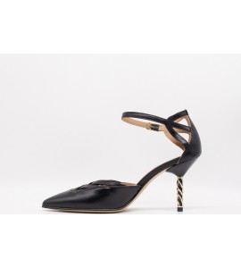 WO MILANO Decollete donna nappa nero