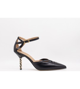 WO MILANO Decollete donna nappa nero