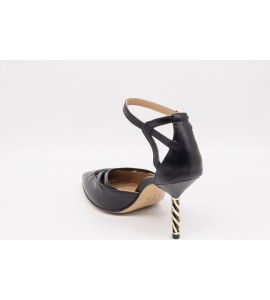 WO MILANO Decollete donna nappa nero