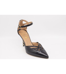 WO MILANO Decollete donna nappa nero